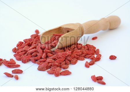 Chinese Goji On The White Background