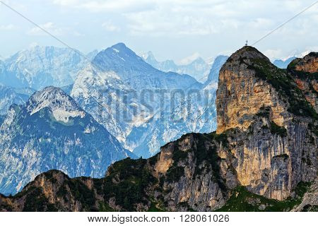 High mountains landscape in the Rofan Range. AustriaTirol.