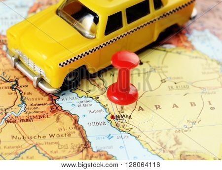 Mecca,saudi Arabia Taxi  Map