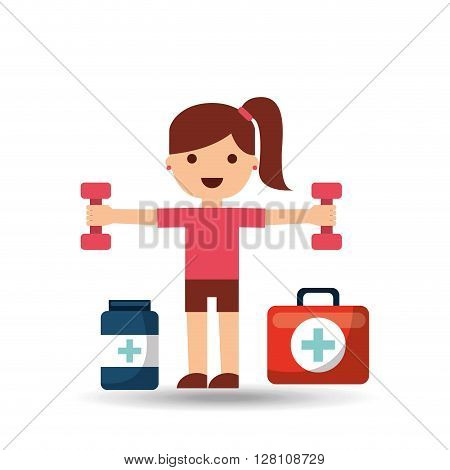 fitness lifestyle  design, vector illustration eps10 graphic
