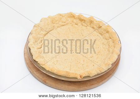 Quiche lorraine preparation : Baked quiche lorraine dough