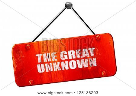the great unknown, 3D rendering, vintage old red sign