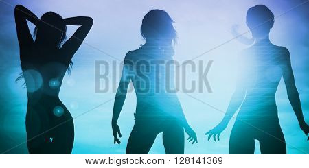 Disco Electronic Music Techno Party Background Art 3D Illustration Render