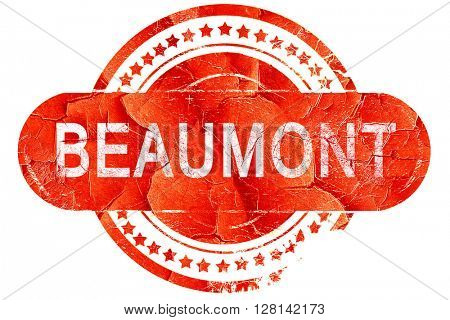 beaumont, vintage old stamp with rough lines and edges