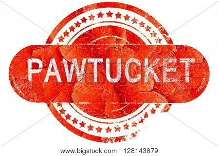 pawtucket, vintage old stamp with rough lines and edges