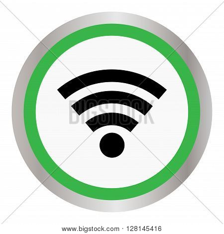Wireless Icon, vector illustration. Flat design style