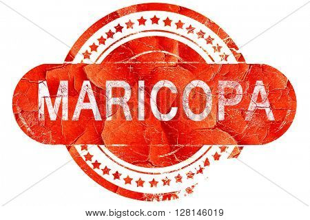 maricopa, vintage old stamp with rough lines and edges