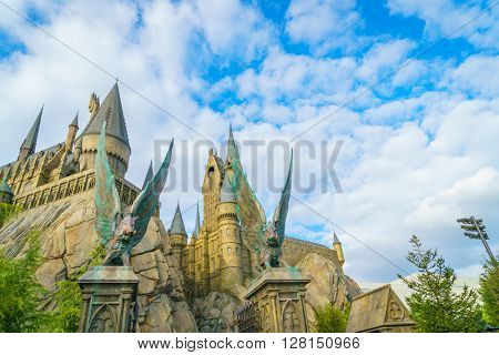 OSAKA, JAPAN - December 1, 2015: Universal Studios Japan (USJ). According to 2014 Theme Index Global Attraction Attendance Report, USJ is ranked fifth among the top 25 amusement parks worldwide.