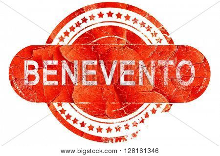 Benevento, vintage old stamp with rough lines and edges