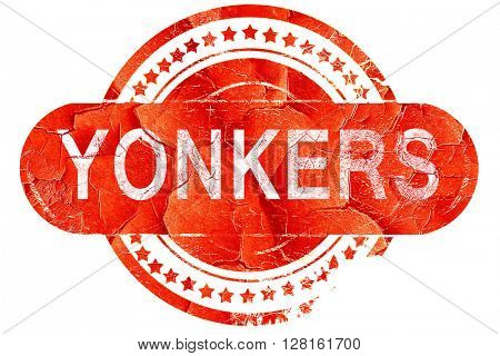 yokane, vintage old stamp with rough lines and edges