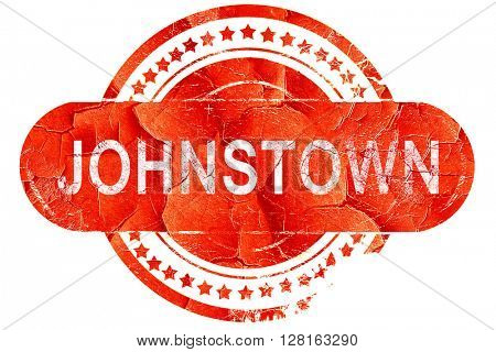 johnstown, vintage old stamp with rough lines and edges