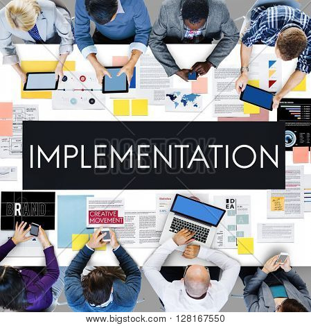 Implementation Accomplish Installing Perform Concept