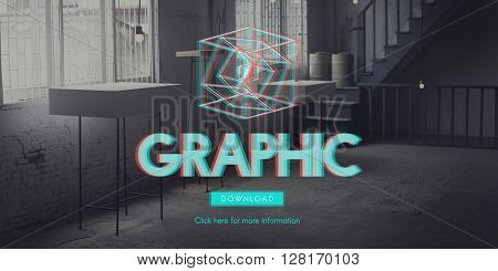 3D Creativity Illusion Graphic Futuristic Concept