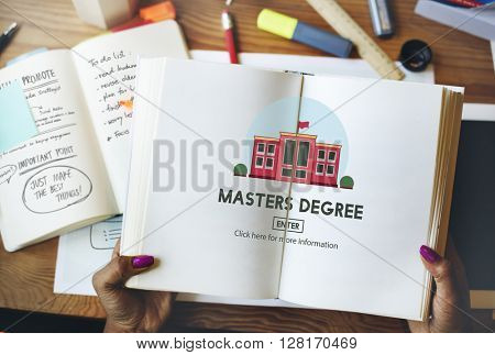 Masters Degree Education Knowledge Concept