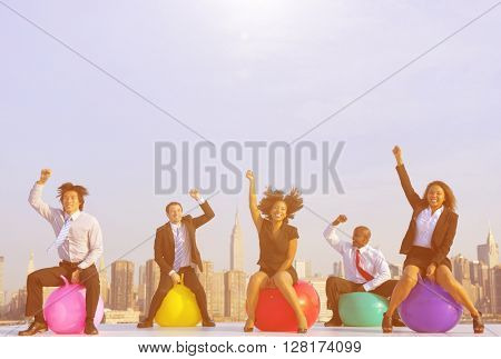 Business People City Lifestyle Concept