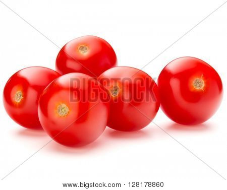 fresh cherry tomato isolated on white background cutout