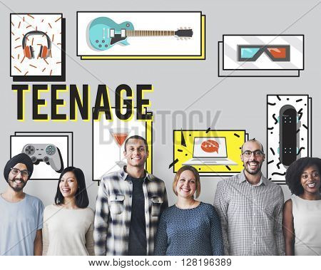 Youth Culture Free Yolo Trendy Teenage Concept