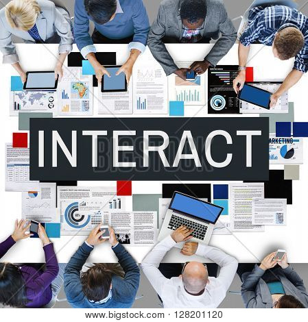 Interact Corporate Future Interacting Interactive Concept
