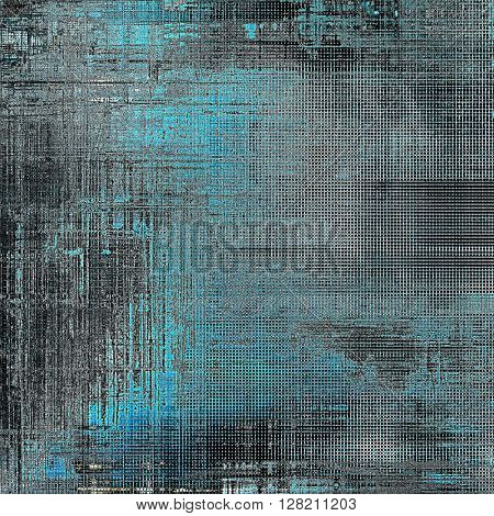 Grunge colorful texture, aged weathered background with different color patterns: brown; gray; blue; black; cyan