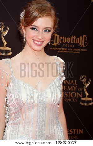 LOS ANGELES - MAY 1:  Ashlyn Pearce at the 43rd Daytime Emmy Awards at the Westin Bonaventure Hotel  on May 1, 2016 in Los Angeles, CA