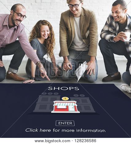 Stores Shops Business Opportunity Investment Concept