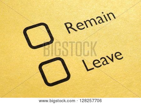 Brexit Referendum In Uk