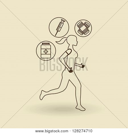 fitness lifestyle  design, vector illustration eps10 graphic