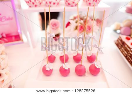 Delicious Sweets On Candy Buffet