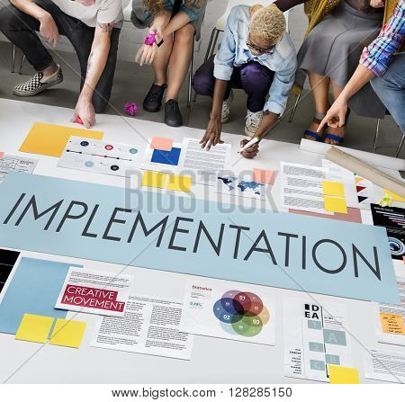 Implementation Accomplish Installing Perform Concept