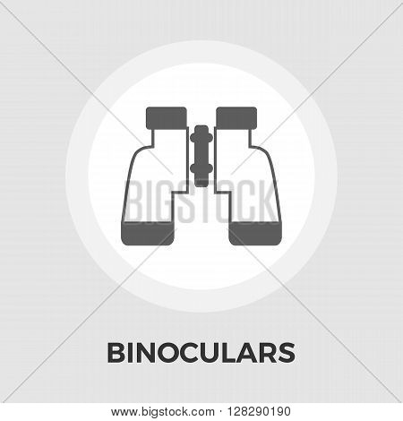Binoculars Icon Vector. Flat icon isolated on the white background. Editable EPS file. Vector illustration.