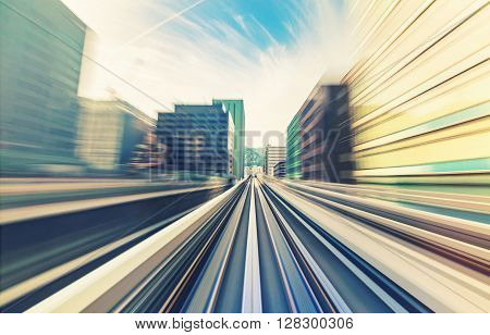 High Speed Technology Concept Via The Kobe Portliner Monorail