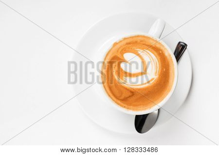 Latte with Heart Design