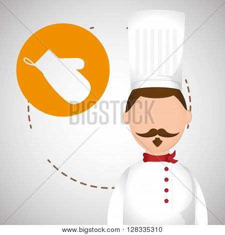 Chef concept with icon design, vector illustration 10 eps graphic.