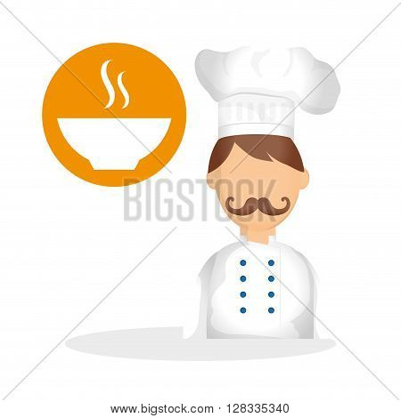 Chef concept with icon design, vector illustration 10 eps graphic.
