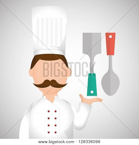 Chef concept with icon design, vector illustration 10 eps graphic.