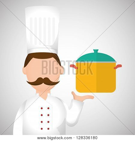 Chef concept with icon design, vector illustration 10 eps graphic.