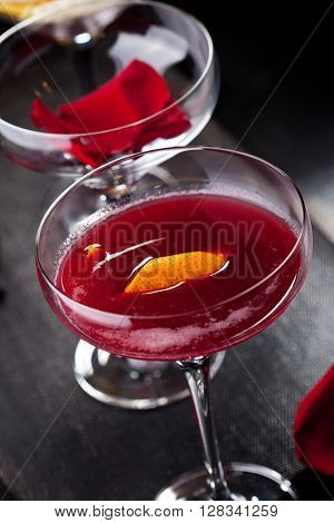 Bitter Sweet Cocktail - Gin, Campari and Berry Syrup