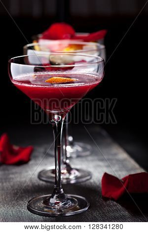 Bitter Sweet Cocktail - Gin, Campari and Berry Syrup