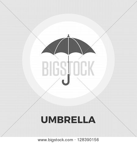 Umbrella icon vector. Flat icon isolated on the white background. Editable EPS file. Vector illustration.