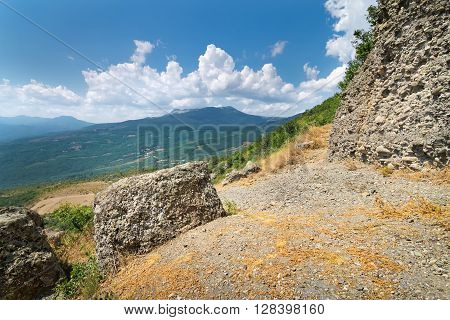 Mountain Demerdzhi \ photo with mountains bright summer day Alushta Crimea