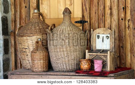 picture of a Bottles with traditional macedonian drink rakia
