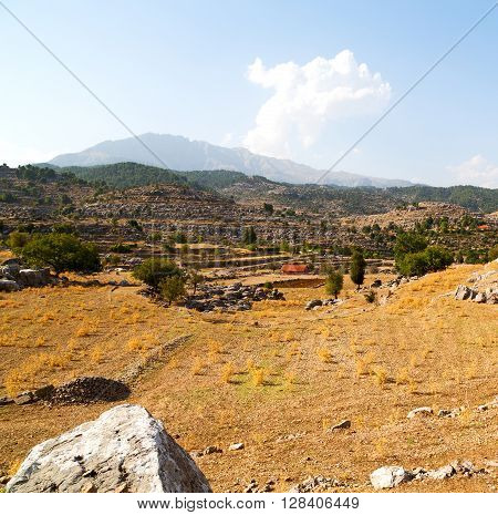 From The Hill In Asia Turkey Selge Old Architecture Ruins And Nature