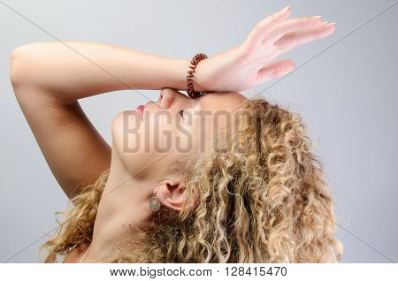 Girl In Annoyance Doing Facepalm