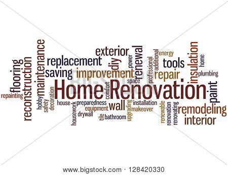 Home Renovation, Word Cloud Concept 5