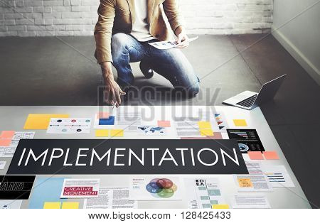 Implementation Accomplish Installing Perform Concept