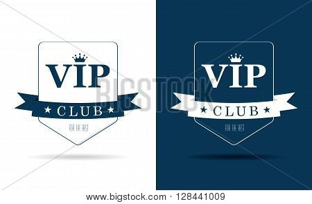Vip club sign vector illustration isolated on background