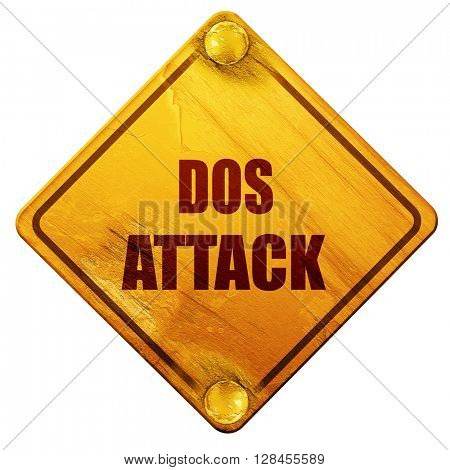 DOS warfare background, 3D rendering, isolated grunge yellow roa