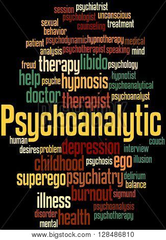 Psychoanalytic, Word Cloud Concept