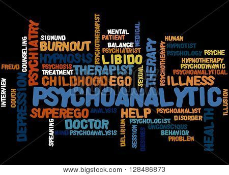 Psychoanalytic, Word Cloud Concept 8
