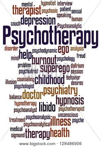 Psychotherapy, Word Cloud Concept 2